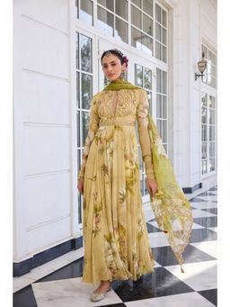 KALISTA - Yellow Anarkali with Dupatta