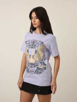 BLNK - Relaxed Fit: Graphic Print T-Shirt Lavender
