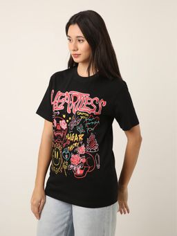 BLNK - Relaxed Fit: Graphic Print T-Shirt Black
