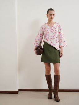 FABLE STREET - Pure Cotton Floral Top - Pink