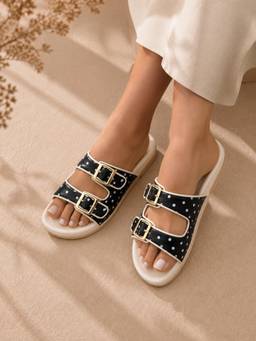 drunch - Women Black Sandals