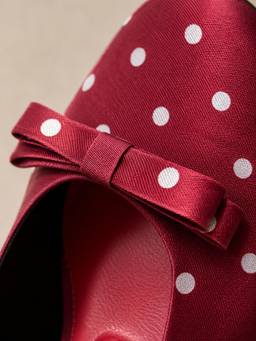 drunch - Red Amalfi Polka Heels