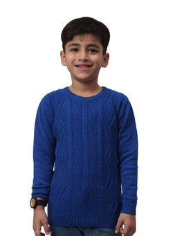 Cantabil - Boys Blue Jacquard Sweater