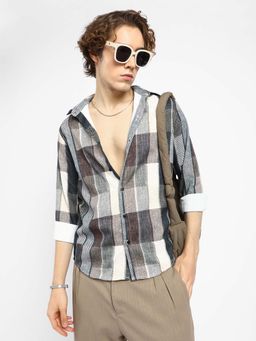 Campus Sutra - Mens Multicolour Block Oversized Shirt