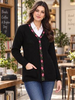 Modeve - Black Full Sleeve Sweater
