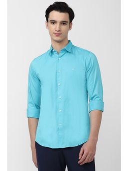 Peter England - Men Blue Slim Fit Casual Shirt