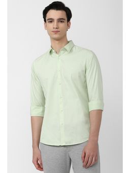 Peter England - Men Green Slim Fit Casual Shirt