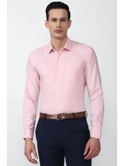 Peter England - Men Pink Slim Fit Formal Shirt