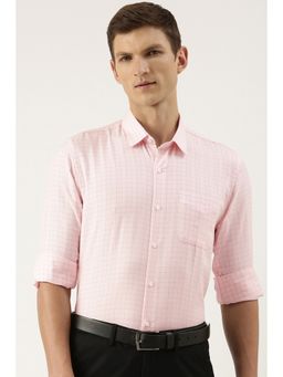 Peter England - Men Pink Slim Fit Formal Shirt