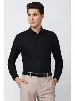 Peter England - Men Black Slim Fit Formal Shirt