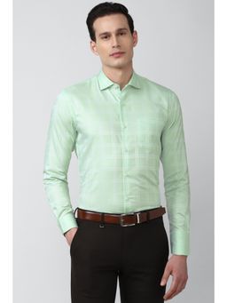 Peter England - Men Green Slim Fit Formal Shirt