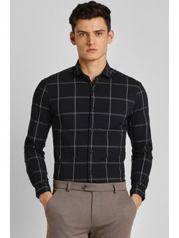 Peter England - Men Black Super Slim Fit Formal Shirt