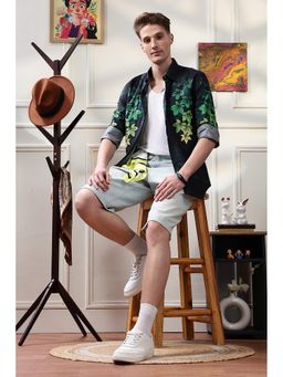 Eszett - Green Floral Full Sleeves Casual Shirt