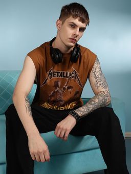 Eszett - Men Justice Brown Oversized Tank