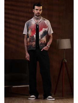 Eszett - Multi-Color Printed Regular Fit Shirt