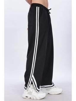 Eszett - Side Cut Black Trackpant