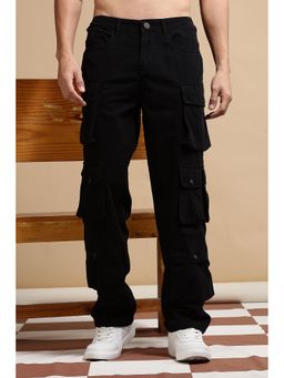 Eszett - Black Canvas Cargo Jeans