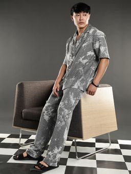 Eszett - Abstract Jaquard Grey Co-Ord Set