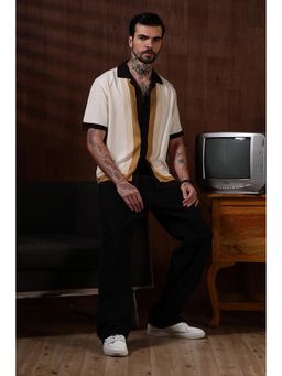 Eszett - Cream Retro Printed Shirt