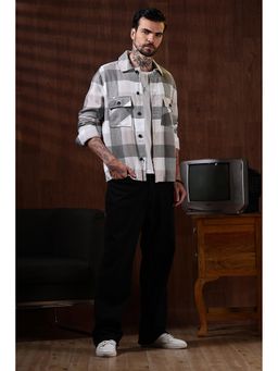 Eszett - Jute Cream Checks Shacket