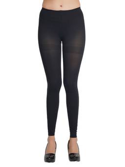 NEXT2SKIN - N2S Women's Spandex Footless Stocking Pantyhose Tights Black (Free Size)