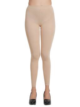 NEXT2SKIN - N2S Women's Spandex Footless Stocking Pantyhose Tights Skin Beige (Free Size)