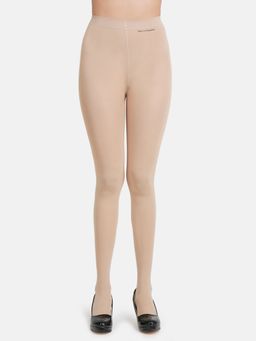 NEXT2SKIN - Women's Nylon Opaque Pantyhose Stockings With Super Stretch Waistband - Nude (Free Size)