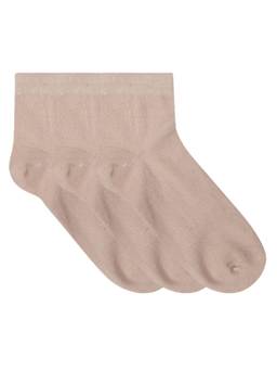 NEXT2SKIN - Womens Ankle Length Socks - Pack of 3 (Skin)