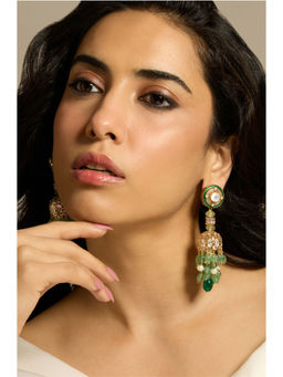 Joules By Radhika - Mystic Green Drop Earrings