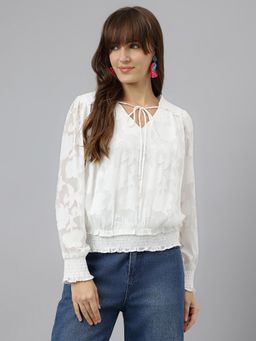 Latin Quarters - White Casual Top