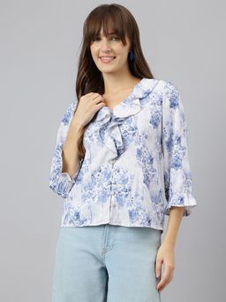 Latin Quarters - Blue Casual Top
