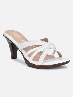 VALIOSAA - White Solid-plain Heels