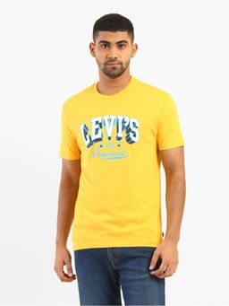 Levi's - Men Yellow Round Neck T-shirt