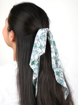 Joker and Witch - Joker & Witch Audra Blue Florall Scarf Scrunchie