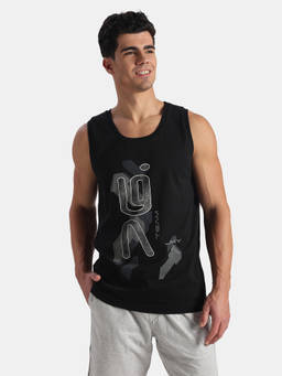 Jockey - 9928 Men Super Combed Cotton Rich Tank Top Black
