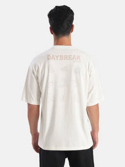 Jockey - US81 Men Super Combed Cotton Printed Round Neck T Shirt White