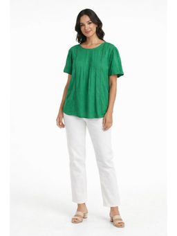 NOBARR - Women'S Green Cotton Top