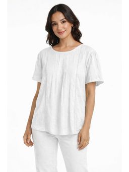 NOBARR - Women'S White Cotton Top