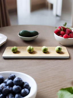 Manor House - White Border Linear Chopping Board Cum Server