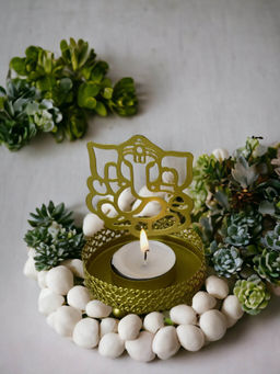 Manor House - Roshni Ganesh Tealight Holder 4 Inches Tall