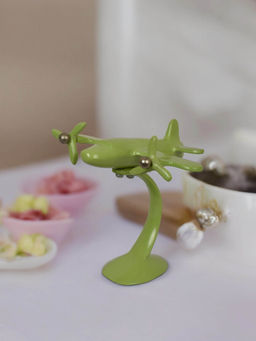 Manor House - Aeroplane Sculpture 7 Inches Tall Green