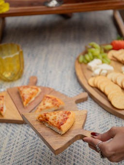Manor House - Aachman Pizza Slice Shaped Wood Platter (Set Of 2)