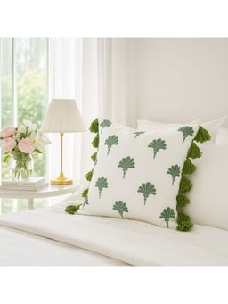 THROW PILLOW - Botanical Tassels Cushion Cover
