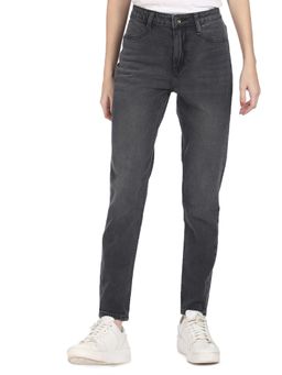U.S. POLO ASSN. - Women Grey High Rise Dark Wash Jeans