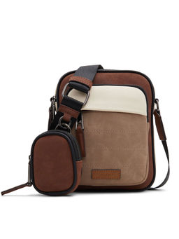 Aldo - Krill Beige Men Sling Bag with Coin Pouch
