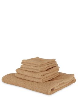 KOPA - 7Pc Quick Dry 100% Cotton Soft Terry Towel -1Pc Bath, 2Pc Hand, 4Pc Face D'Ross Solid