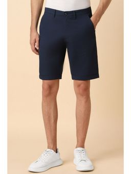 Allen Solly - Men Navy Solid Slim Fit Shorts