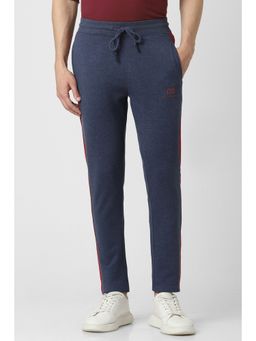 Peter England - Men Navy Stripe Casual Track Pants