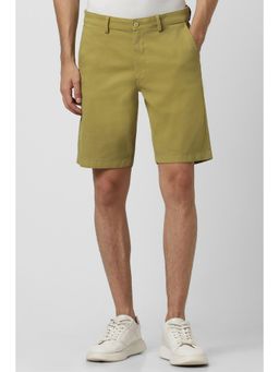Van Heusen - Men Green Solid Casual Shorts