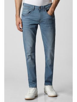 Van Heusen - Men Blue Light Wash Skinny Fit Jeans